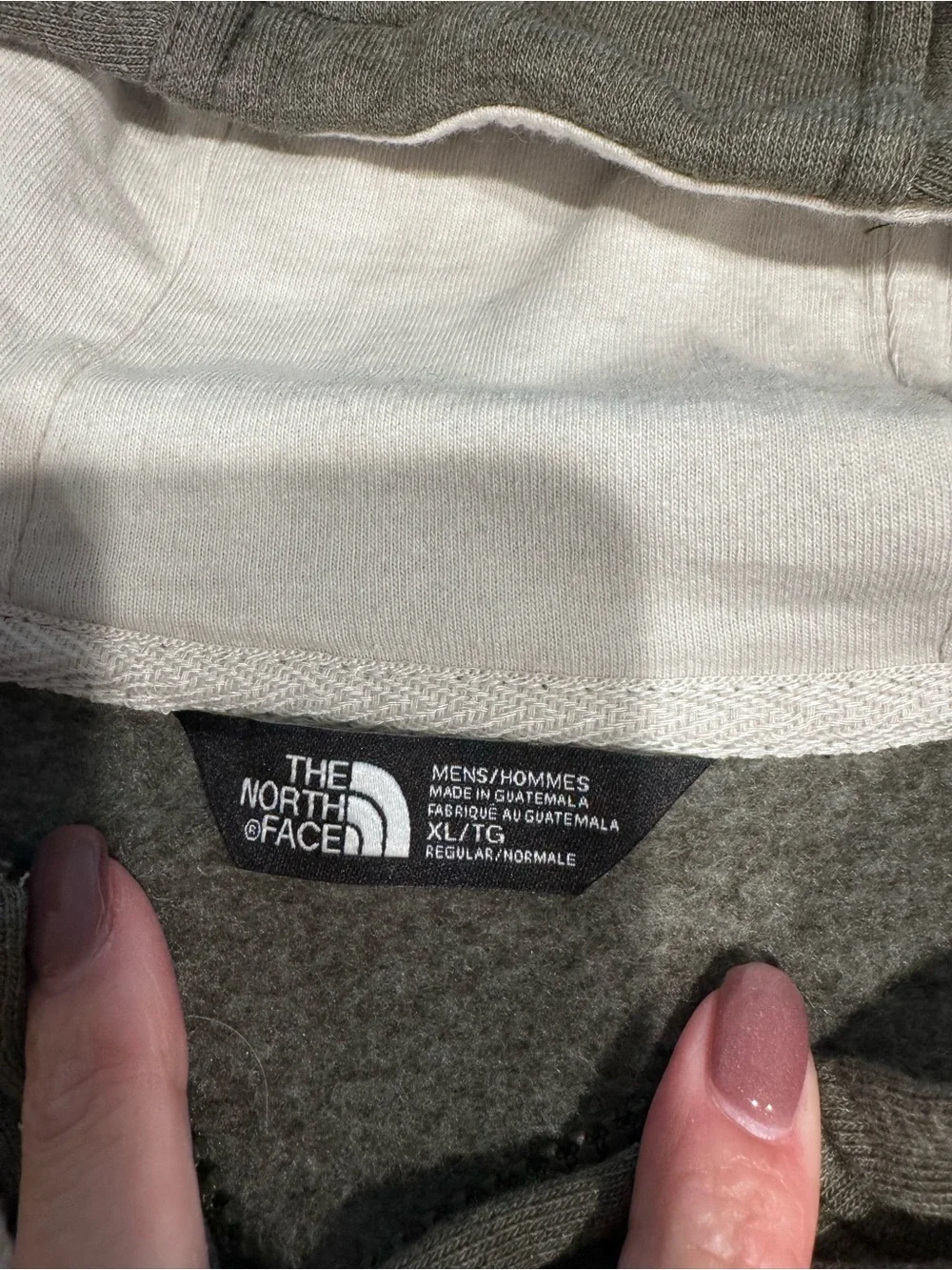 The North Face Men's Olive Zip-Up Hoodie